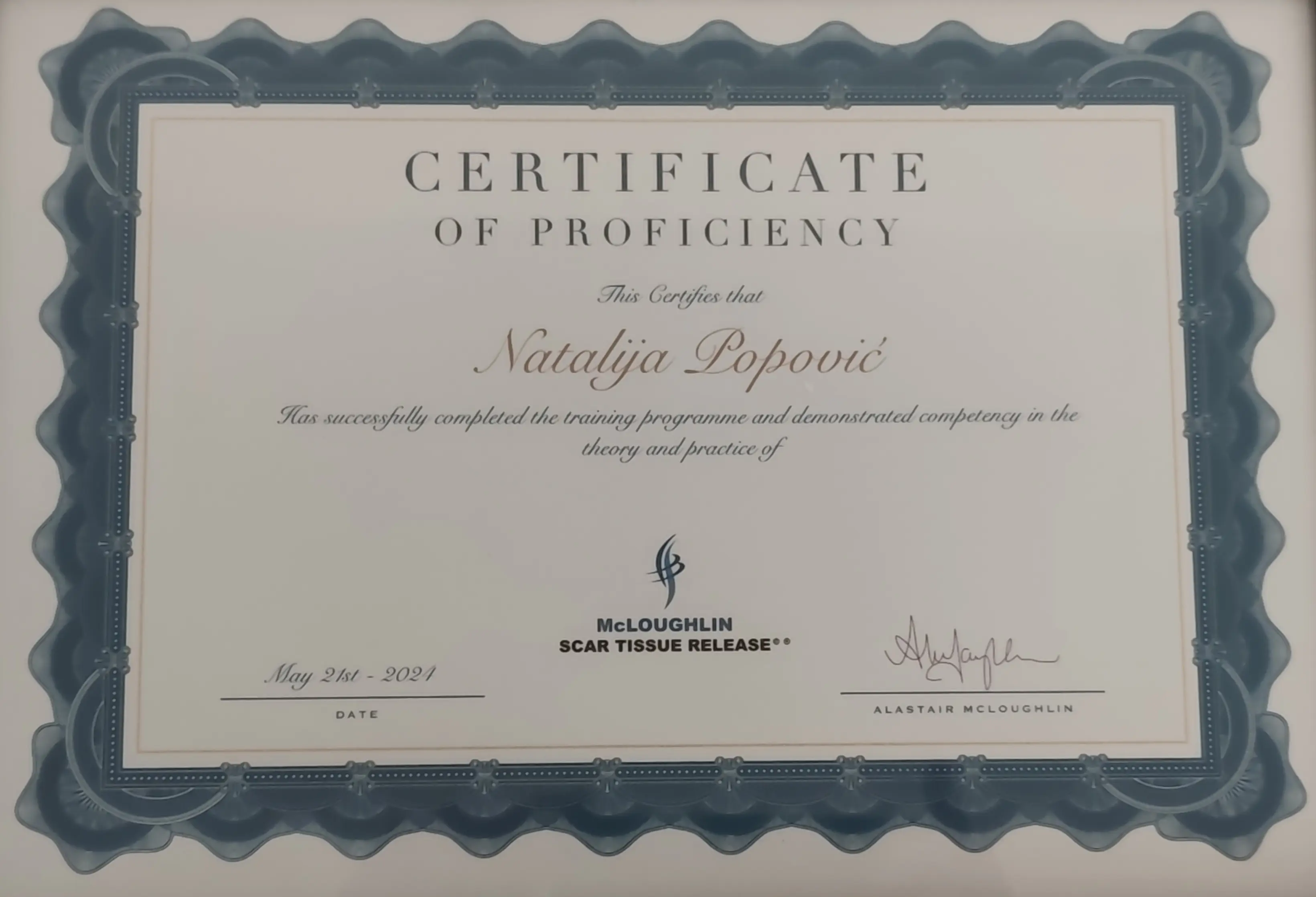 MSTR certifikat